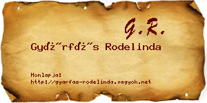 Gyárfás Rodelinda névjegykártya